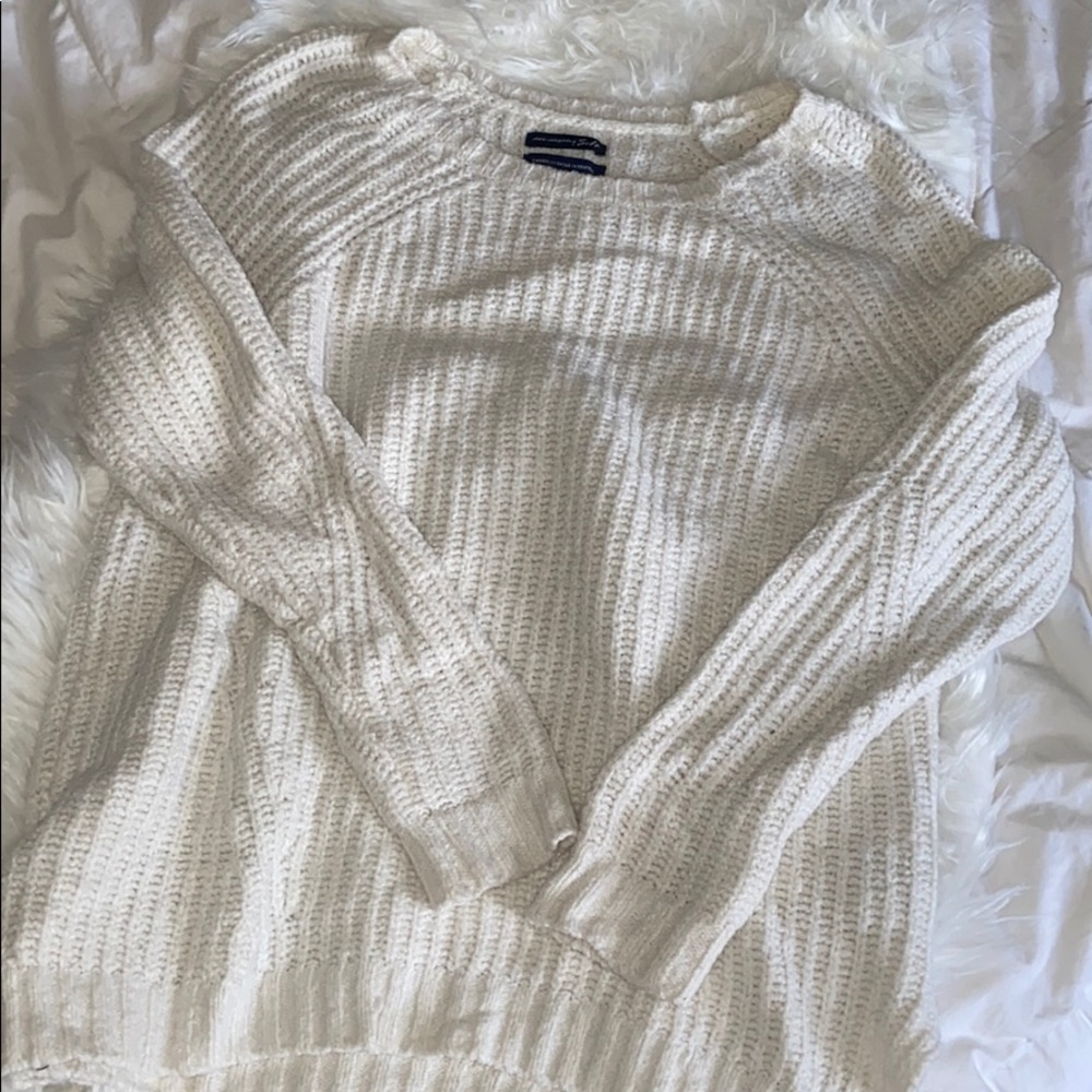 White cable Knit Sweater